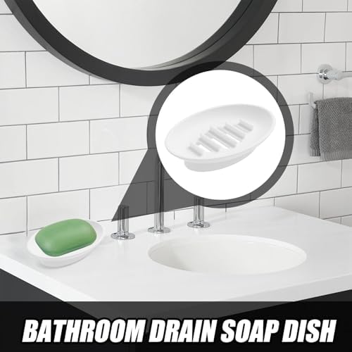 Eco-Friendly Silicone Soap Dish - Compact Drainable Holder