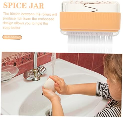 ABOOFAN Multi-Functional Foaming Soap Box with Roller Brush