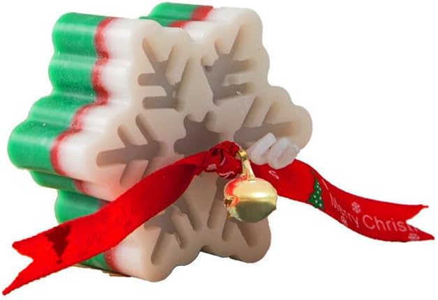 Snowflake Scented Candle for Christmas Holiday Decor