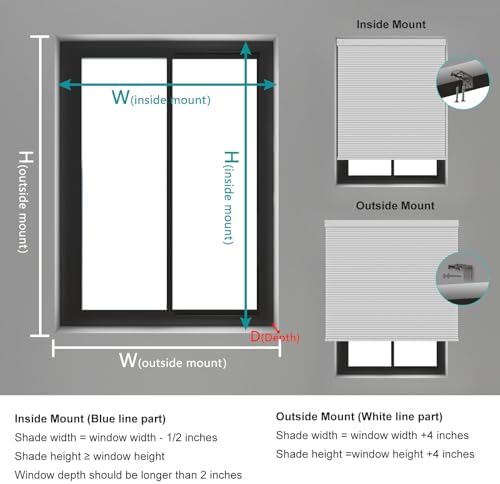 Changshade Motorized Cellular Shades with Remote Control