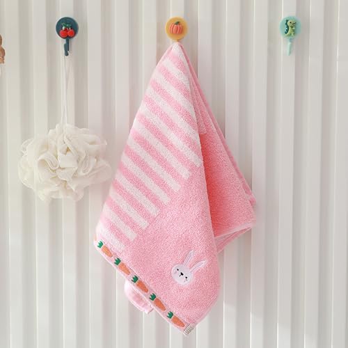 Kissvian 3 Pack Cartoon Animal Hand Towels Pure Cotton Kids Washcloths
