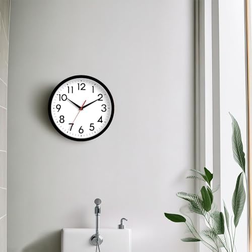 DAXSMY 8 Inch Silent Analog Wall Clock