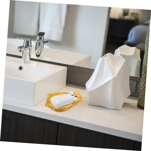 LIFKOME Dog Shaped Ceramic Soap Dish Holder