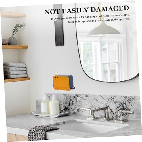 LIFKOME Wall Mounted Soap Dish with Lid Hook Holder