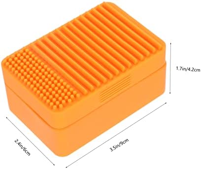 PRETYZOOM Portable Silicone Soap Dish for Travel and Bathroom Use
