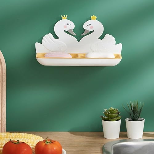 Plastic Soap Dish Holder with Cartoon Design