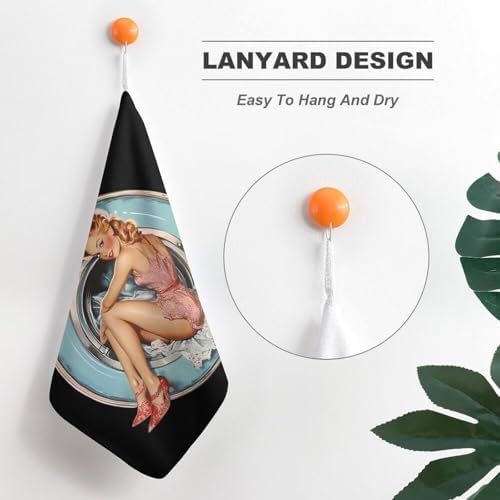 Premium Microfiber Hand Towel with Lanyard 1PCS
