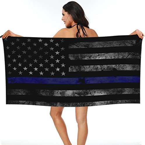 HETOCO Blue Thin Line Quick Dry Beach Towel 315X63