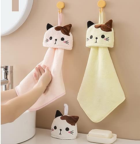 5 Pack Cute Animal Hand Towels with Hanging Loop