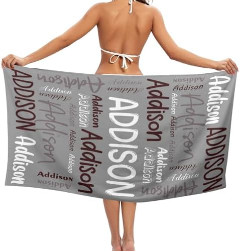 DrTOUGH Custom Beach Towel with Name Quick-Dry 30 x 60