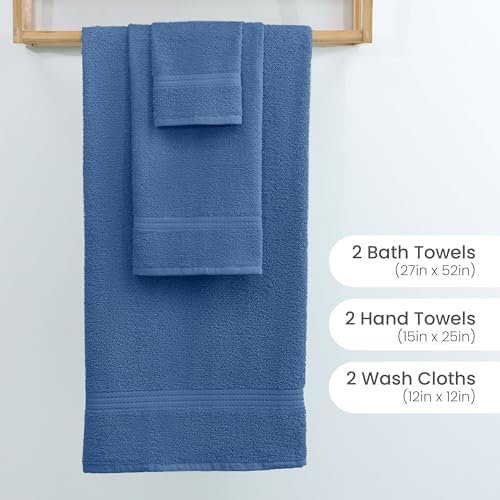 Martex Easy Living Everyday 6-Piece Towel Set - Blue
