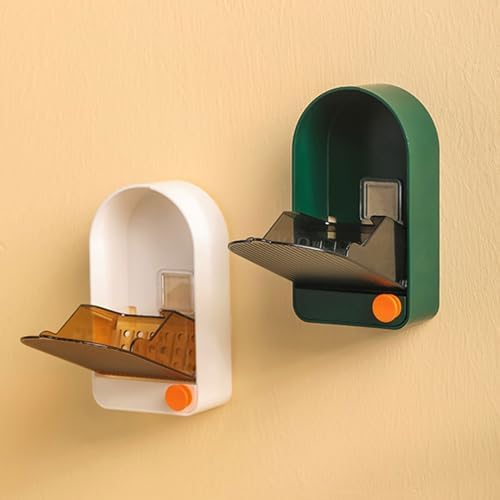 MOAIYU Wall Soap Holder with Drainage and Hook