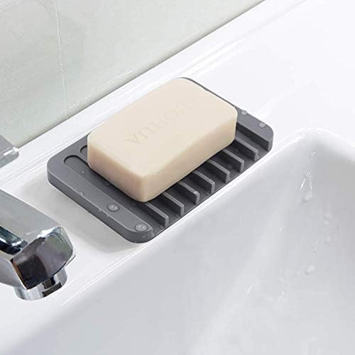 2 Pieces Automatic Drain Soap Dish Waterproof and Drop-Proof