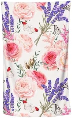 Ti Caldi Lavender Floral Beach Towel