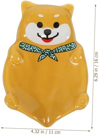 Ciieeo Ceramic Dog Soap Dish Holder
