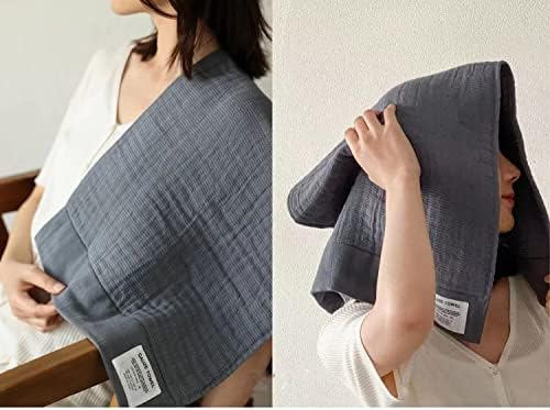HOHMSP Gauze Towel 100 Cotton Flax Bath Towel Set