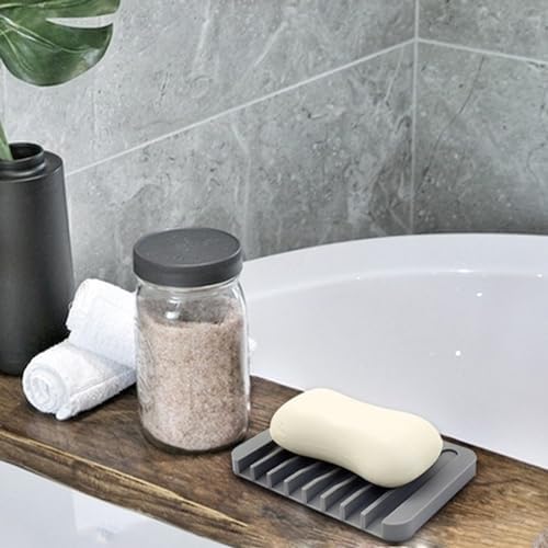 Self-Draining Soap Holder for Home Hotel Bathroom Kitchen