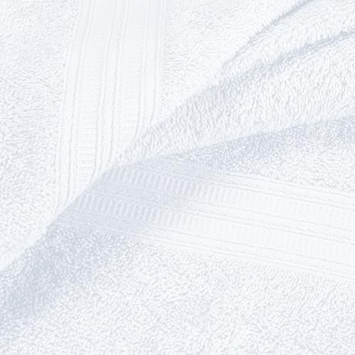 BOUTIQUO 6 Pack Cotton Towel Set - Ultra Soft Lightweight
