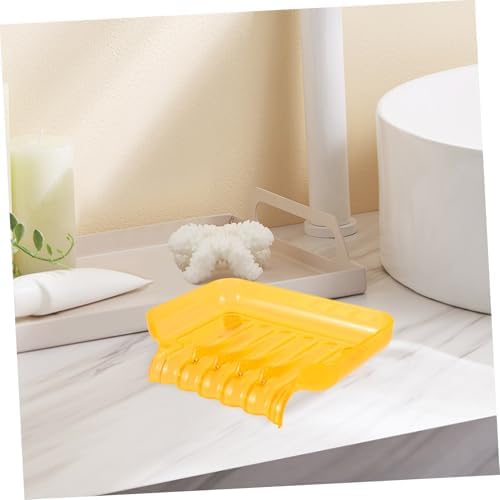 Luxshiny Clear Waterfall Soap Dish with Cups and Suction Holder