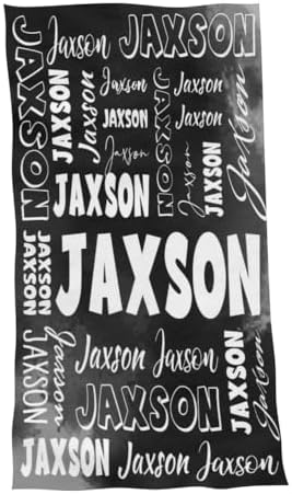 Dr TOUGH Custom Beach Towels with Names for Adults Kids