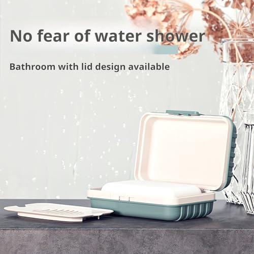 Loyliawa Orange Soap Dish with Drainage and Lock Design