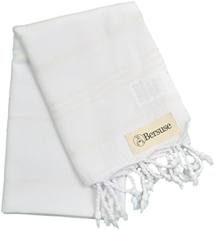 Bersuse Turkish Cotton Hand Towels - Set of 3 Soft and Absorbent