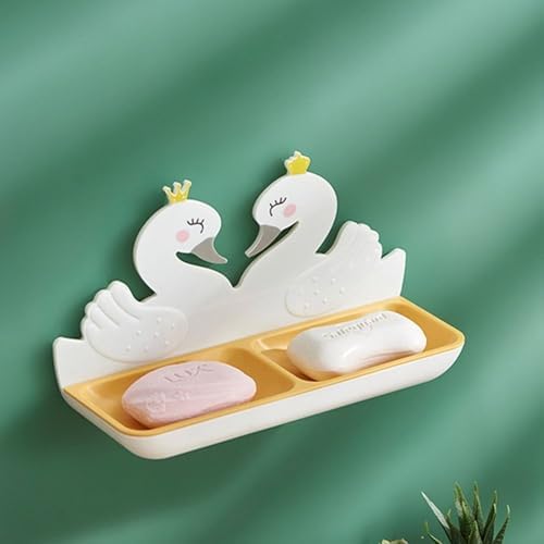 Plastic Soap Dish Holder with Cartoon Design