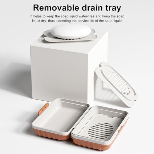 YOXIER Travel Soap Container with Leakproof Lid