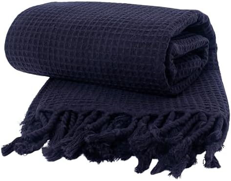 Pskl Waffle Beach Towel 35x70 Turkey Made Black