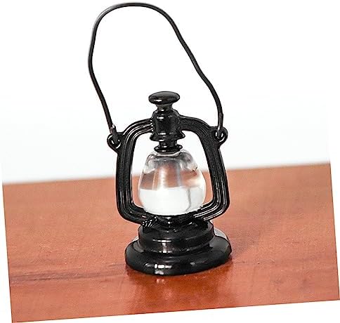 ERINGOGO Retro Kerosene Lamp with Non-Resin Black Finish