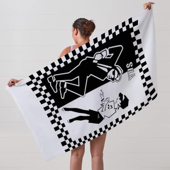 CafePress Ska Rude Boy and Rude Girl 30x60 Beach Towel 1