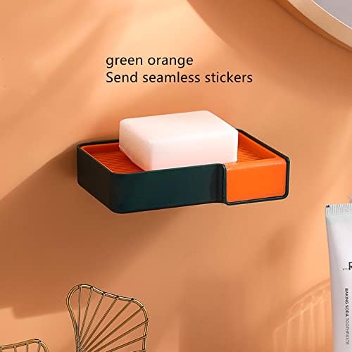 WYMRR Soap Dish with Double Drainage and Non-Slip Base