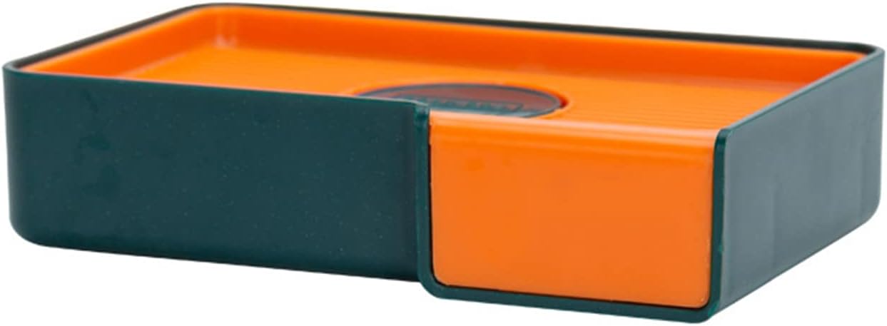 WYMRR Soap Dish with Double Drainage and Non-Slip Base