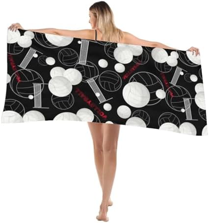SUNUAN Oversized Microfiber Beach Towel 52x33