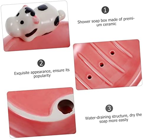 Cute Cartoon Soap Dish Holder for Bathroom Kitchen