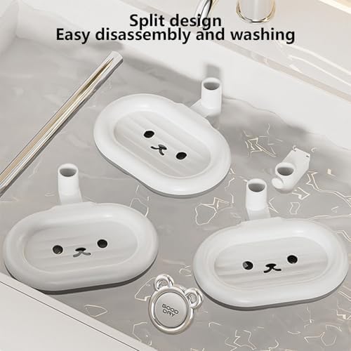 3 Tier Rotating Bar Soap Holder for Shower