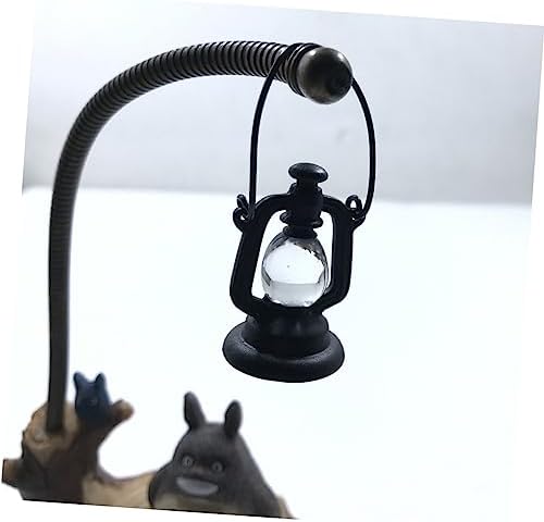 ERINGOGO Retro Kerosene Lamp with Non-Resin Black Finish