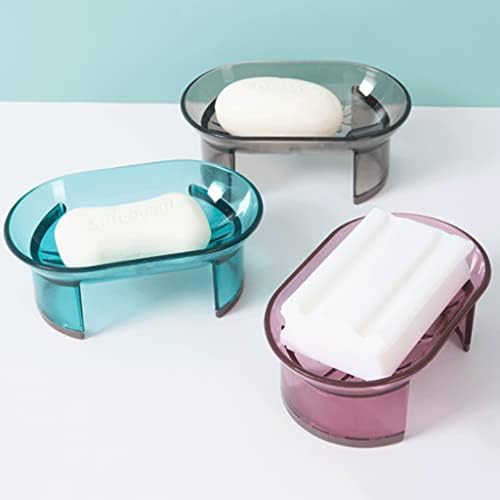 Surek Clear Plastic Bar Soap Holder for Dry Storage