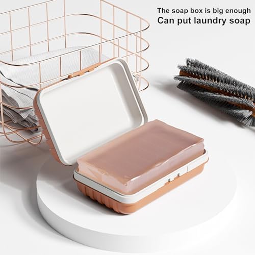Grebest Easy-Clean Soap Tray Saver 4 Pack Portable Holder Box