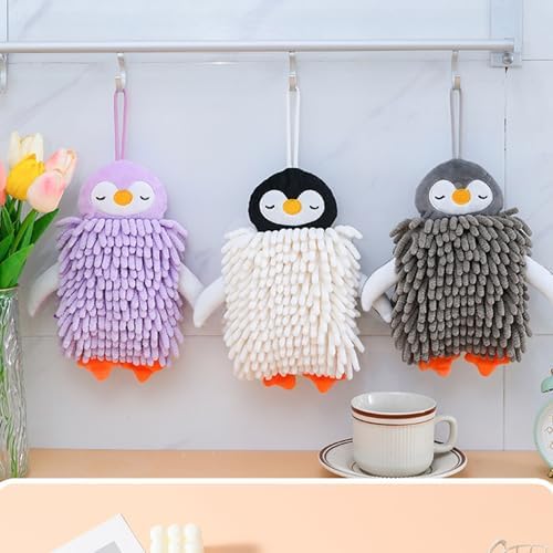 Microfiber Cartoon Hand Towel for Kitchen and Bathroom Use