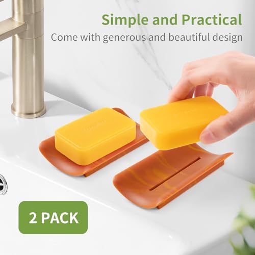 LOYATRO Silicone Bar Soap Holder for Shower