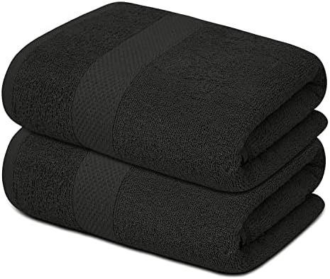 SOFTEX Linen Charcoal Grey 35x70 Bath Towel Set of 2