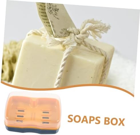 HAKIDZEL Dual Compartment Soap Holder with Leak-Proof Lid