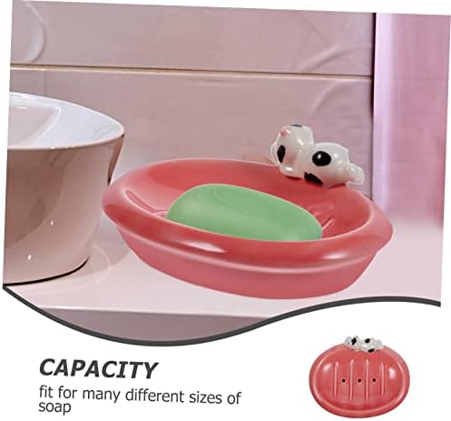 Mobestech Adorable Cartoon Soap Holder Drainage Dish