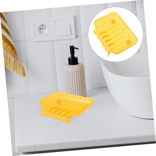 Space-Saving Soap Dish with Suction Cups for Bathroom