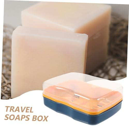 HAKIDZEL Dual Compartment Soap Holder with Leak-Proof Lid