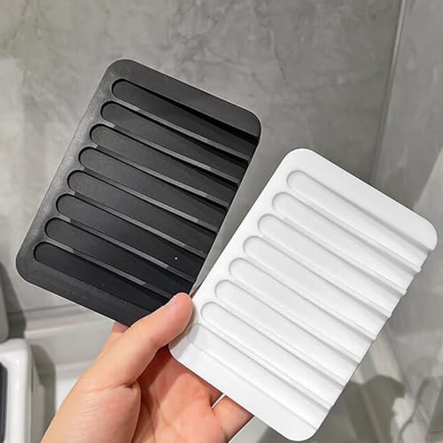 Self-Draining Soap Holder for Home Hotel Bathroom Kitchen