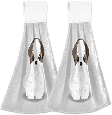 Aslsiy Shih Tzu Hanging Towel Set of 2