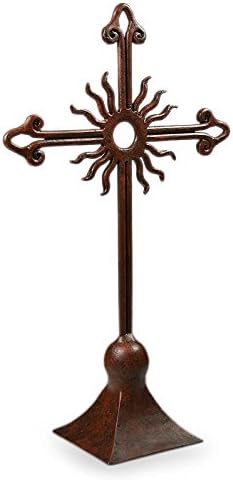 NOVICA Gods Light Wrought Iron Cross 1