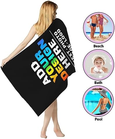 Personalized Beach Towel with Photo Design for All Ages
